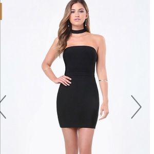 Bebe bodycon choker dress